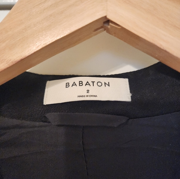 Aritzia Babaton Power Blazer Tweed Gray/Black Size 2 - Picture 4 of 5